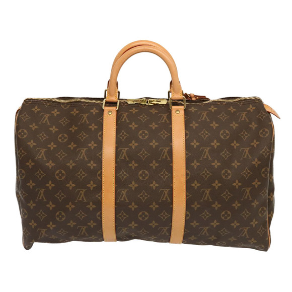 LOUIS VUITTON Monogram Keepall 50 Boston Bag M41426 LV Auth 68881 - Picture 2 of 16